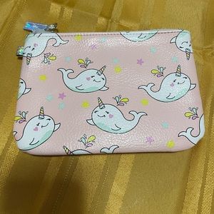 Super cute Whale Unicorn Zipped Pouch